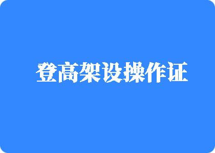 啊啊啊啊啊操逼视频登高架设操作证